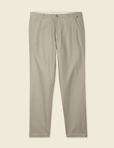 Pantalon chino vert kaki homme