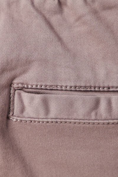 Pantalon battle élastiqué gris homme