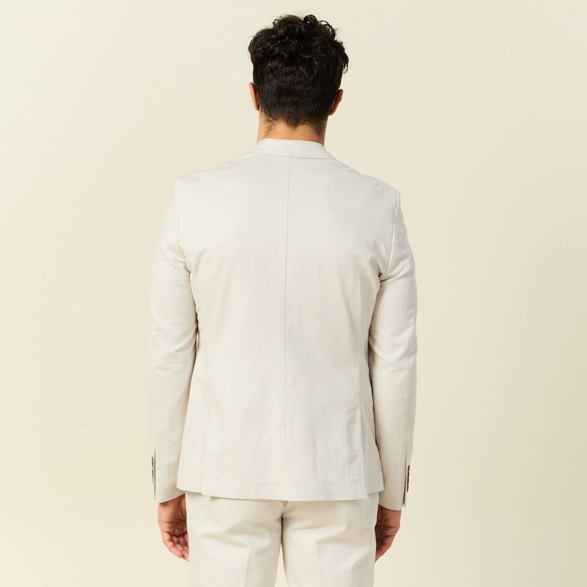 Veste blazer cintré sable homme