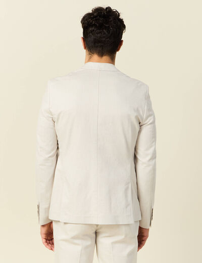 Veste blazer cintré sable homme