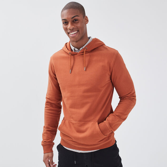 Sweat Manches Longues Marron Cognac Homme Bonobo