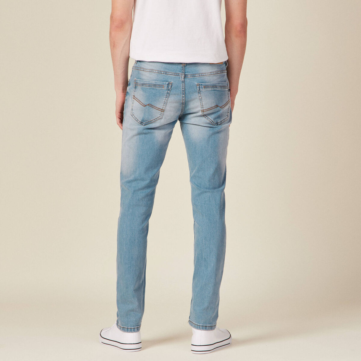 Jeans slim stretch longueur 34 denim used homme
