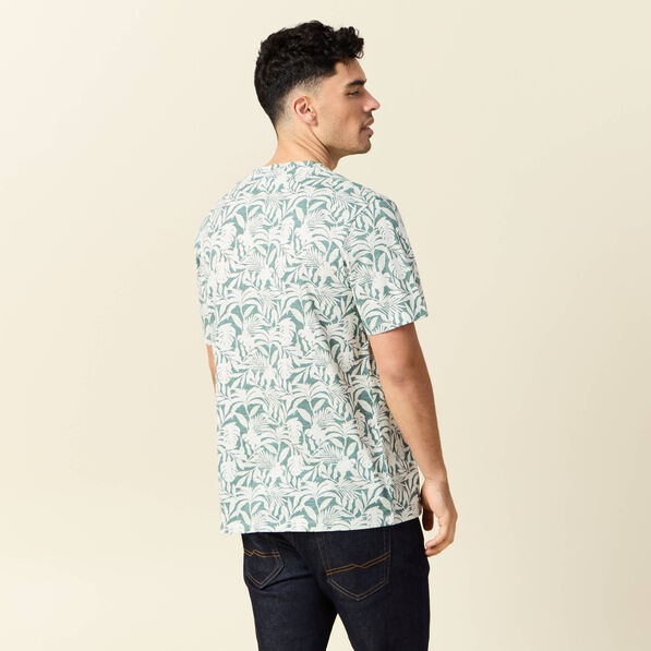 T-shirt manches courtes marron clair homme