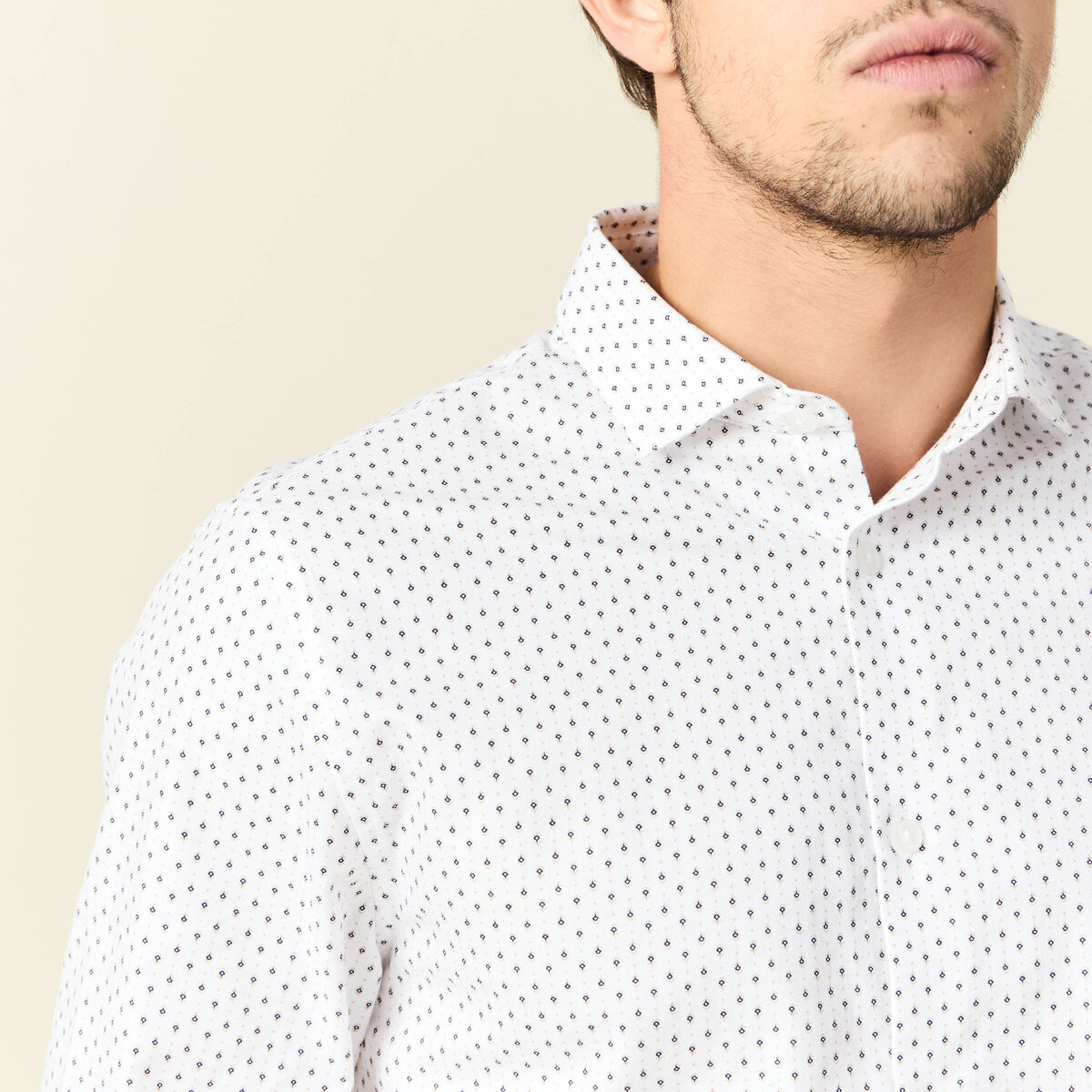 Chemise éco-responsable blanc homme
