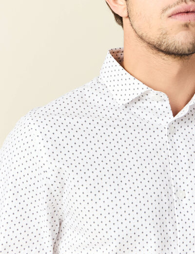 Chemise éco-responsable blanc homme