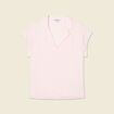 Blouse éco-responsable rose clair femme