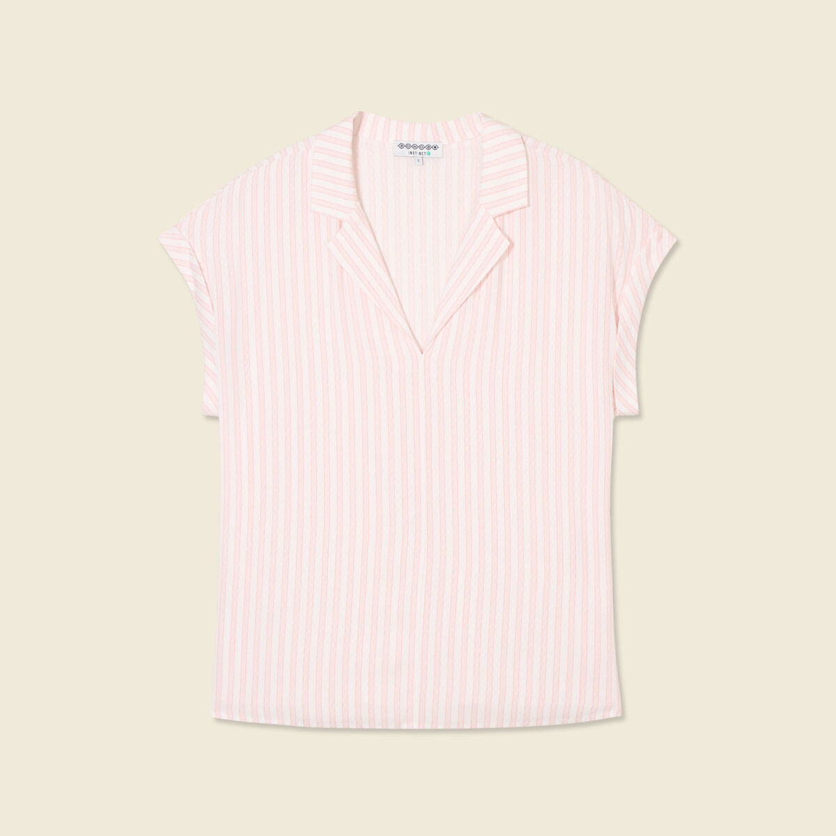 Blouse éco-responsable rose clair femme