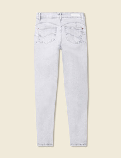 Jeans skinny éco-responsable denim gris femme