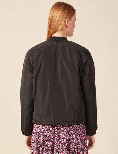 Veste bomber éco-responsable noir femme