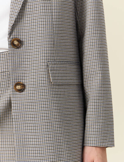 Veste blazer éco-responsable bleu marine femme