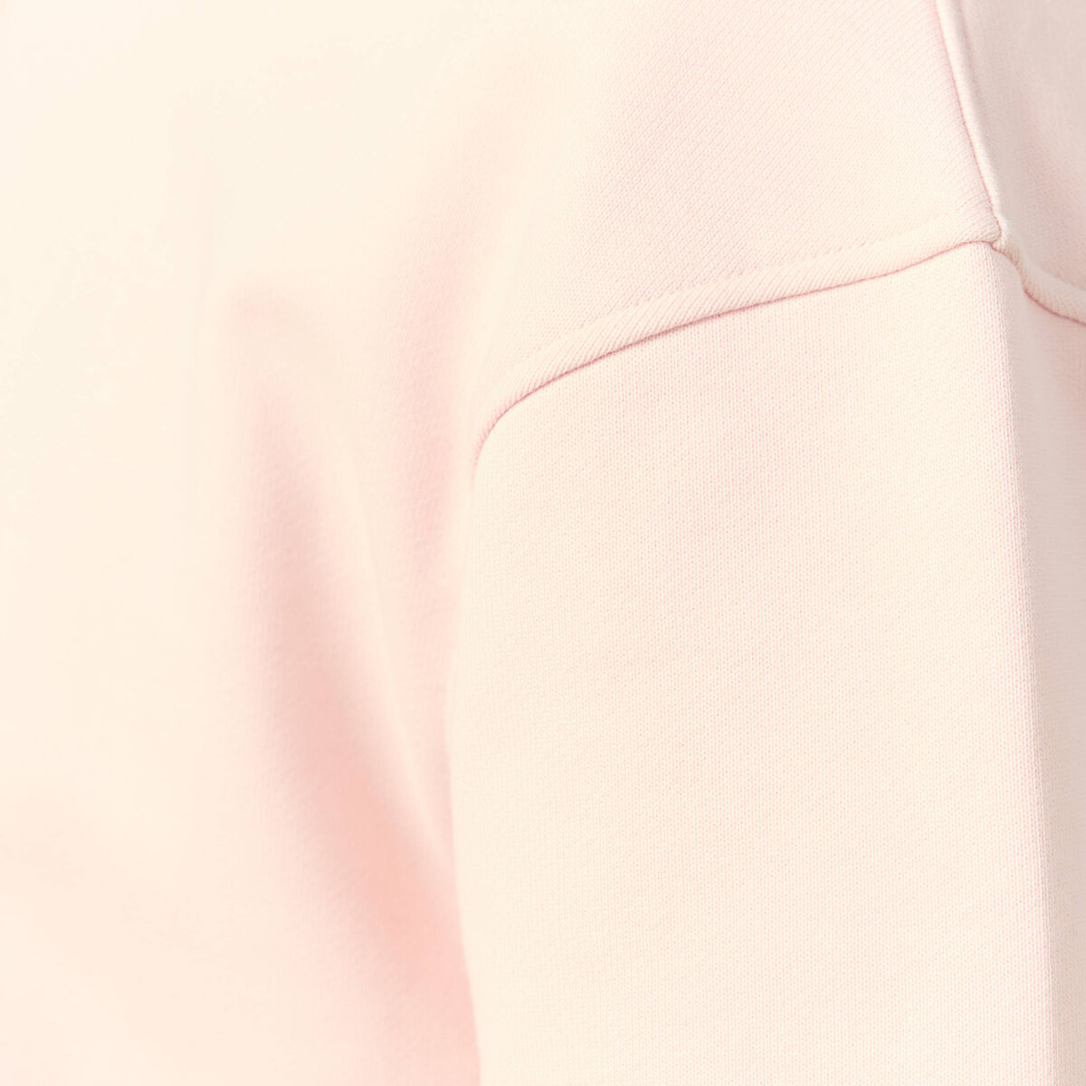 Sweat manches longues en coton rose poudr&eacute;e homme