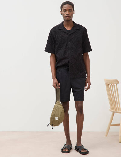 Bermuda noir homme