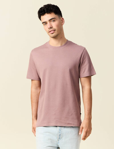 T-shirt manches courtes vieux rose homme