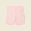 Short droit avec cordon rose clair homme