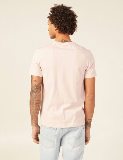 T-shirt éco-responsable vieux rose homme