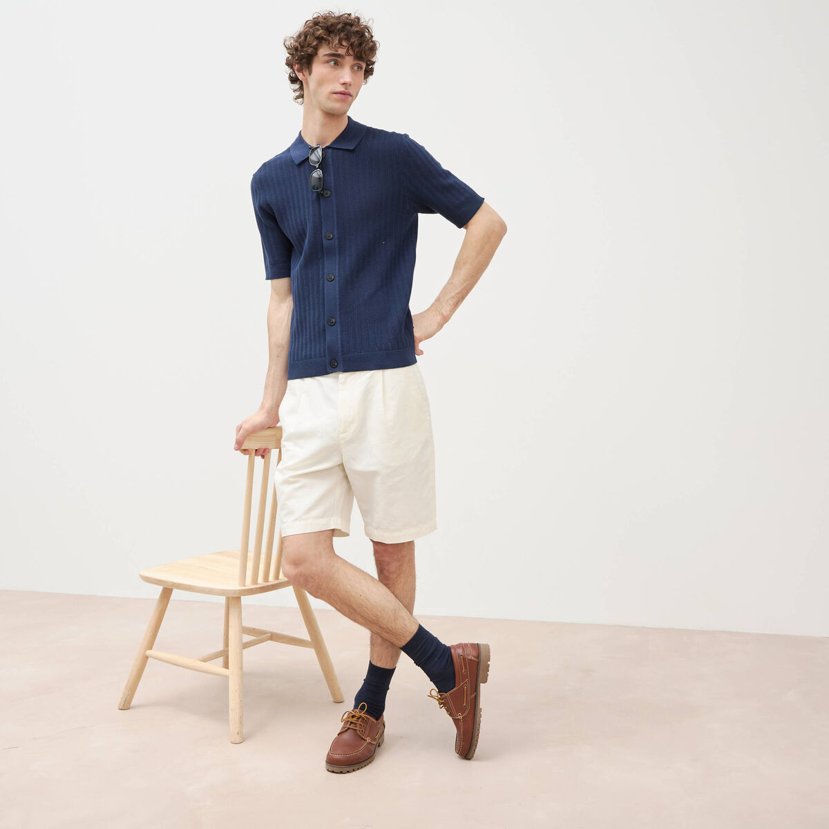 Bermuda ecru homme