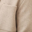 Surchemise boutonn&eacute;e beige homme