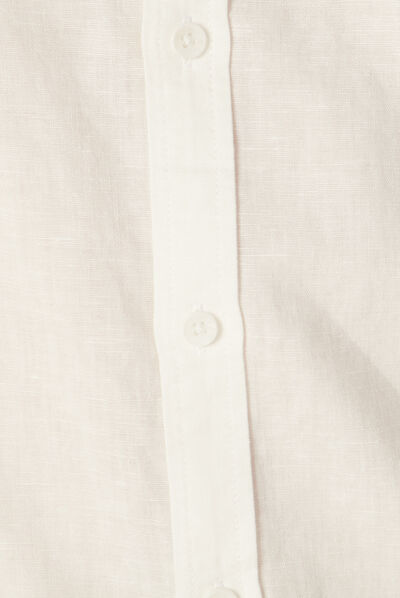 Chemise manches longues ecru homme