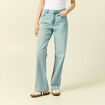 Jeans large taille standard bleu femme