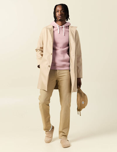 Jeans éco-responsable regular denim beige homme