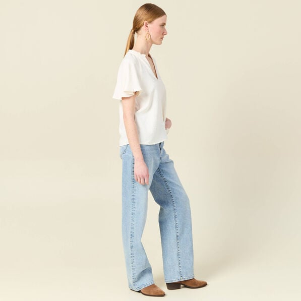 blouse manches courtes blanc femme Blouse manches courtes blanc femme