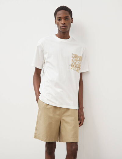 Bermuda vert olive homme