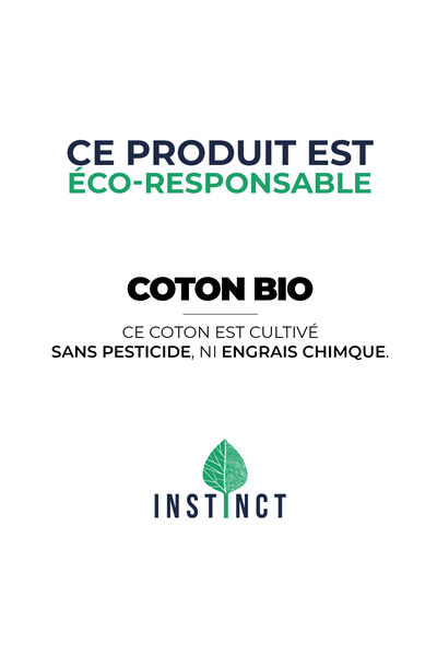 T-shirt Instinct col rond blanc homme