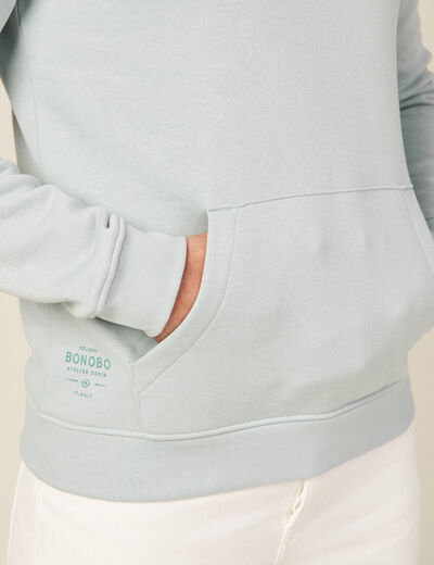 Sweat manches longues vert homme