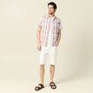 Chemise manches courtes multicolore homme