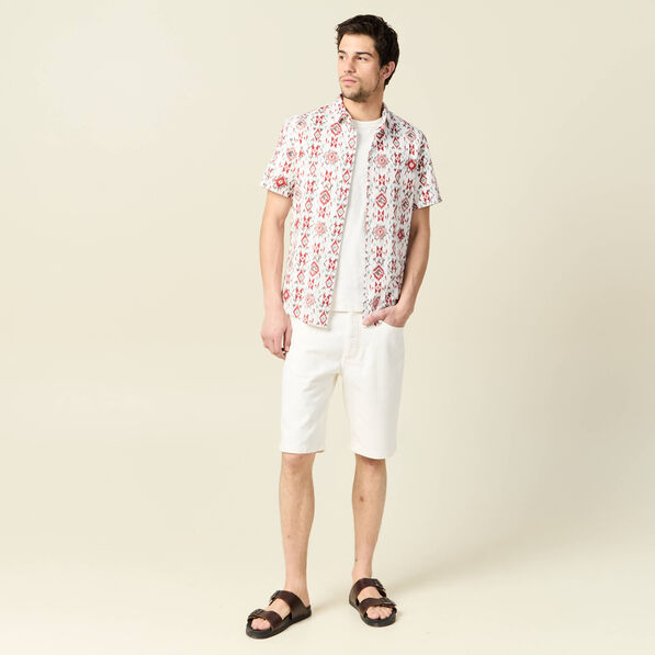 Chemise manches courtes multicolore homme