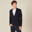 Veste esprit blazer droite bleu marine homme