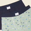 Lot 2 boxers bleu marine homme