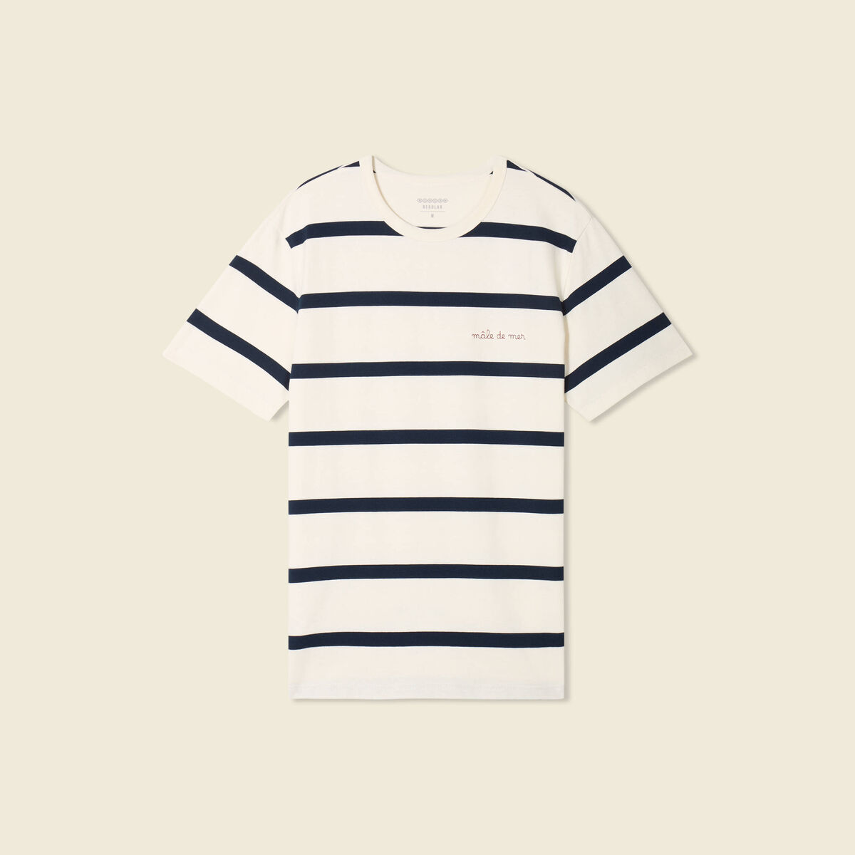 T-shirt manches courtes ecru homme