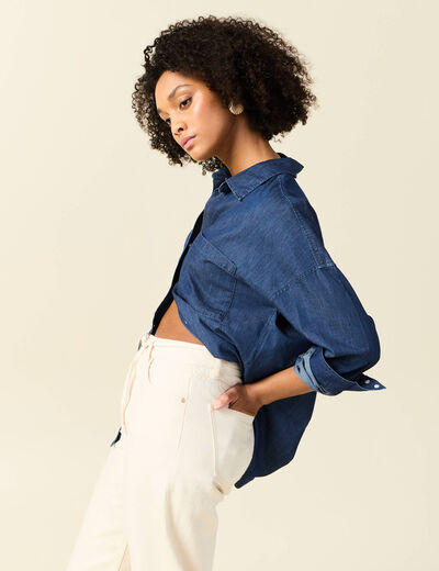 Chemise en jean denim used femme