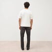 T-shirt ras de cou manches courtes ecru homme