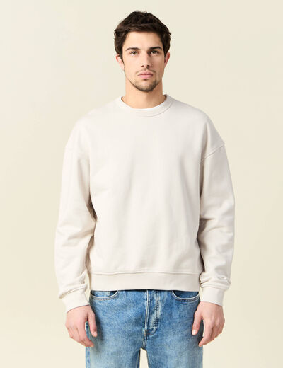 Sweat manches longues gris homme