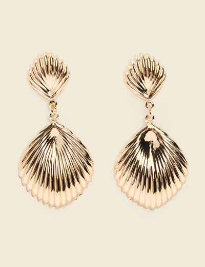Boucles d'oreilles couleur or femme