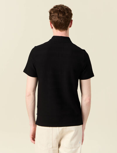 Polo manches courtes noir homme