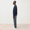 Sweat manches longues bleu marine homme