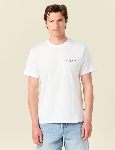 T-shirt éco-responsable ecru homme