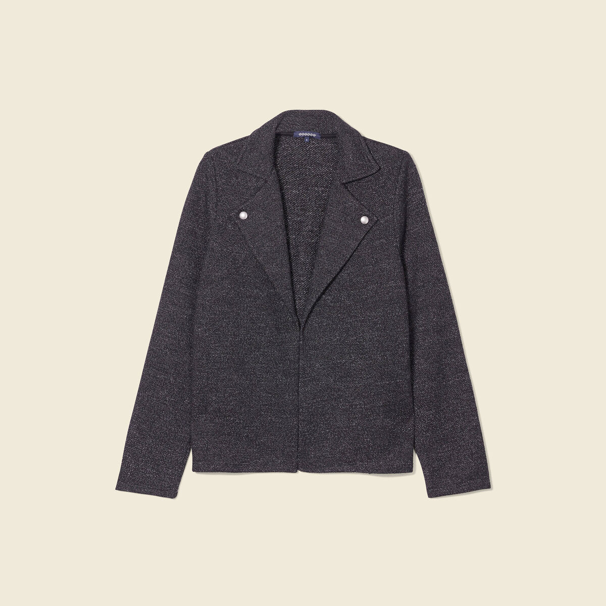 Gilet manches longues noir femme