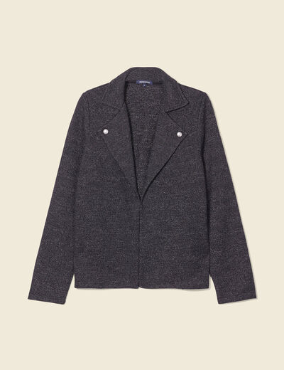 Gilet manches longues noir femme