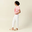 T-shirt manches courtes rose femme