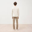Pull manches longues ecru homme
