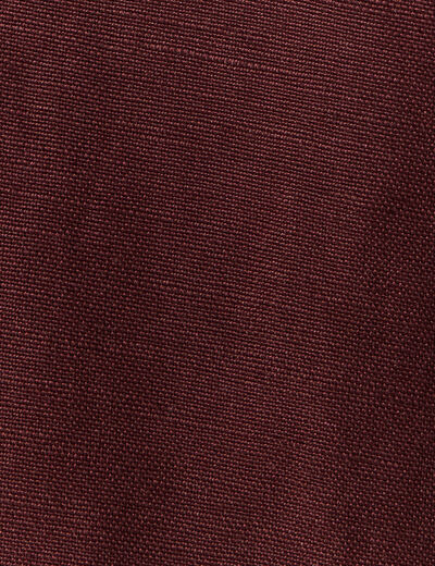 Pantalon large fluide bordeaux femme
