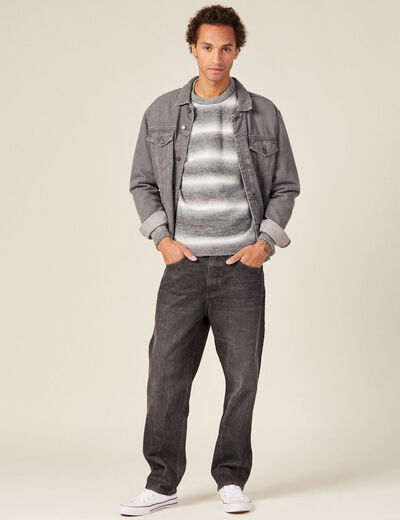 Pull éco-responsable gris homme