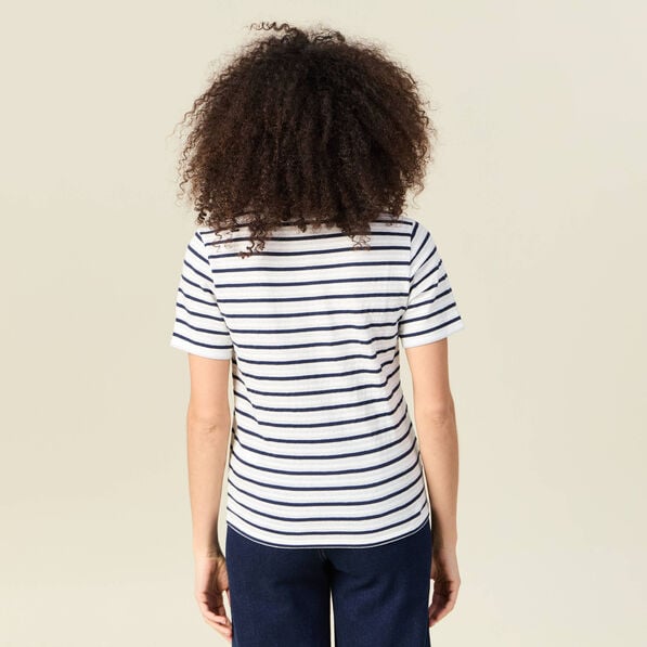 t shirt manches courtes ecru femme T-shirt manches courtes ecru femme