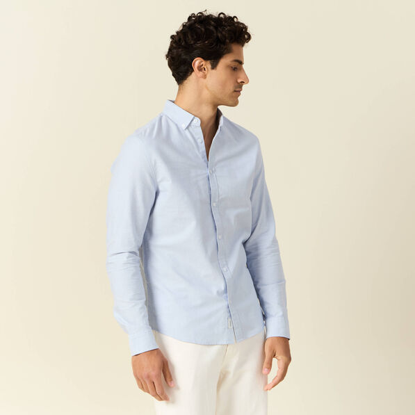 chemise manches longues bleu clair homme Chemise manches longues bleu clair homme