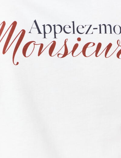T-shirt éco-responsable blanc homme