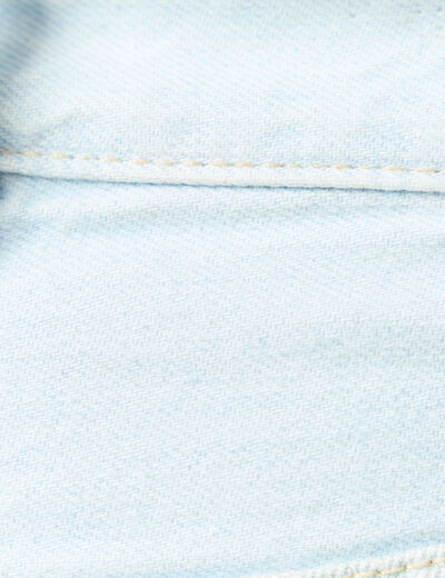 Jeans relax 5 poches denim bleach homme